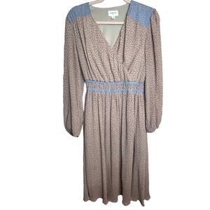 Orange Creek Los Angeles Women Size Small S Orange Cottage Midi Dress